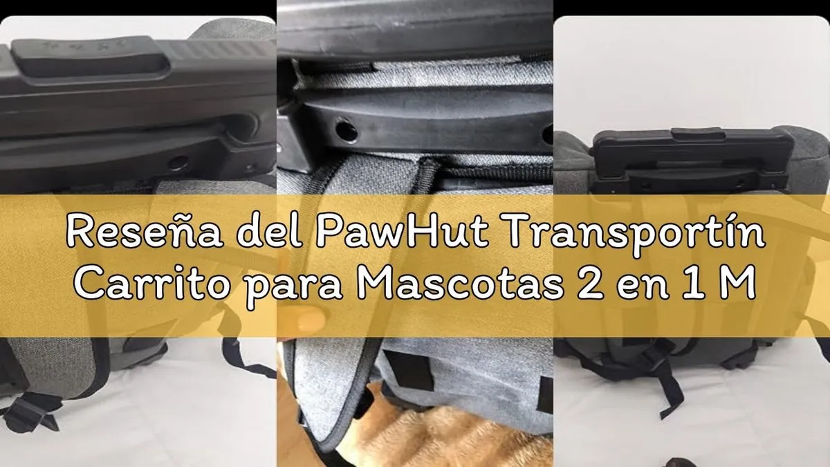 Transportín PawHut 2 en 1 para mascotas