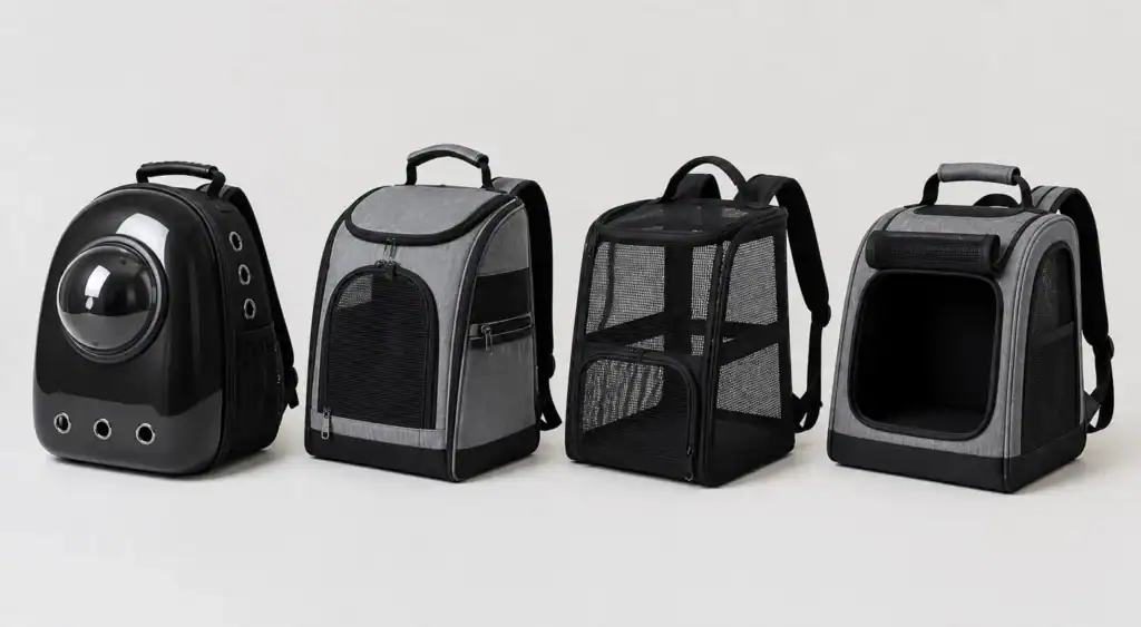 tipos de mochilas para gatos